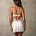 Obsessive Alissium Chemise & Thong White Set XS/S - Elegant Minimalism