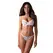 Obsessive Alissium White Bra & Thong Set XL/2XL Lace Geometric Design