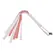 Sportsheets S&M Peaches n CreaMe Stripe Flogger Cream-Orange 32in