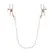 Sportsheets S&M Peaches n' CreaMe Pearl Nipple Clamps Rose Gold Adjustable