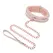 Sportsheets S&M Peaches 'n CreaMe Adjustable Fur Collar & Leash Set, Peach