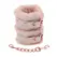 Sportsheets S&M Peaches ‘n CreaMe Faux Fur Handcuffs Cream Adjustable