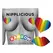 Rainbow Nipple Covers & Lip Stickers Set - Heart & Lips Shape, 2 Pairs