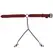 Sportsheets Saffron Adjustable Collar with Chain and Clamps, Red/Black