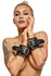 ZADO Leather Handcuffs Black Studio-Grade Cowhide 22 cm Adjustable