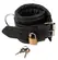 ZADO Leather Handcuffs Black Studio-Grade Cowhide 22 cm Adjustable