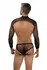 ENVY Untamed 2 Piece Set Black OS - Sheer Lace Crop Top & Thong