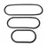 Perfect Fit XPlay Slim Wrap Silicone Ring Set 3-Pack - Adjustable Bands