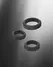 XR Brands 3-Piece Silicone Ring Set - Flexible Sizes, Black