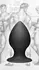 XR Brands Tom of Finland Silicone Plug with Suction Base Black Medium