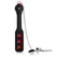Ouch! Hearts Paddle & Metal Plug Set Black - Chain-Linked Design