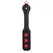 Ouch! Hearts Paddle & Metal Plug Set Black - Chain-Linked Design