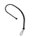 EasyToys PU Leather Whip Black 122cm with Knot Handle Detail