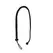 EasyToys PU Leather Whip Black 122cm with Knot Handle Detail