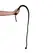 EasyToys PU Leather Whip Black 122cm with Knot Handle Detail