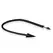 Ouch! Metal Plug with PU Leather Devil Tail - Black, Medium Size