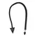 Ouch! Metal Plug with PU Leather Devil Tail - Black, Medium Size