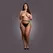 OSX Pantyhose XL-4XL Black with Wide Fishnet Pattern