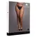 OSX Pantyhose XL-4XL Black with Wide Fishnet Pattern