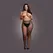 OSX Pantyhose Black - XL-4XL, Soft Stretch, Fine Fishnet Design