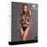 Shots Le Desir Bodysuit Fishnet High Neck Open Back Black One Size
