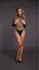 Shots Le Desir Bodysuit Fishnet High Neck Open Back Black One Size