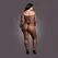 OSX Bodystocking Off-Shoulder Fishnet Longsleeve Black Plus Size