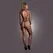 Shots Fishnet Bodystocking Open Back Turtleneck Black One Size