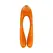 Satisfyer Candy Cane Mini Vibrator Black-Orange - Compact Finger Model
