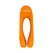 Satisfyer Candy Cane Mini Vibrator Black-Orange - Compact Finger Model