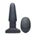 XR Brands Slim R Remote-Controlled Rotating Plug Smooth Texture Black