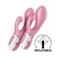 Satisfyer Air Pump Bunny 2 Light Red Intimate Air System Toy