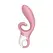 Satisfyer Hug Me Intimate Dual Motor Silicone System Pink Bluetooth