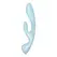 Satisfyer Triple Oh Rabbit-Style Vibrator & Massage Wand, Silicone, Pink