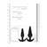 Ouch! No.80 Silicone Anal Plug Set 4 Sizes Ergonomic Base Black