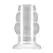 Master Series No.51 Hollow Tunnel Anal Plug Large 127mm Silicone Black