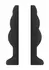 Ouch! No.50 Medium Hollow Tunnel Plug - Silicone, 102mm, Black