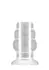 Shots No.49 Hollow Tunnel Plug Small - Silicone, 77 mm, Black