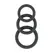EasyToys Silicone Performance Ring Set 3 Sizes Black & Grey 8714273608468