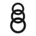 EasyToys Silicone Support Ring Set Black & Grey 3 Sizes Ergonomic Design