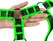 Ouch! Body Armor Harness Glow-in-the-Dark Adjustable S/M Green