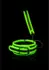 Ouch! Adjustable Glow-in-the-Dark Collar with Leash - Neon Green Finish