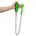 Ouch! Adjustable Glow-in-the-Dark Collar with Leash - Neon Green Finish