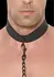 Ouch! Neoprene Adjustable Collar with Leash - Black, Comfortable Fit