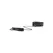 Ouch! Adjustable Bonded Leather Collar with Leash, Black, Universal Size