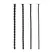 OUCH! Silicone Spiral Plug Set Advanced 4 Sizes Medical Grade Black