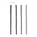 OUCH! Silicone Spiral Plug Set Advanced 4 Sizes Medical Grade Black