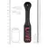 Ouch! Paddle LOVE Reversible Embossed Leather Impact Tool Black