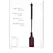 OUCH Short Rectangular Impact Crop with Imprint Handle Black