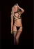 Chara Bonded Leather Breast Harness with Metal Accents - Adjustable Fit